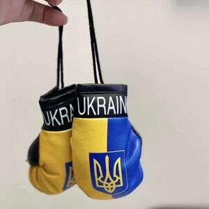 Ukraine Flag Mini Boxing Gloves